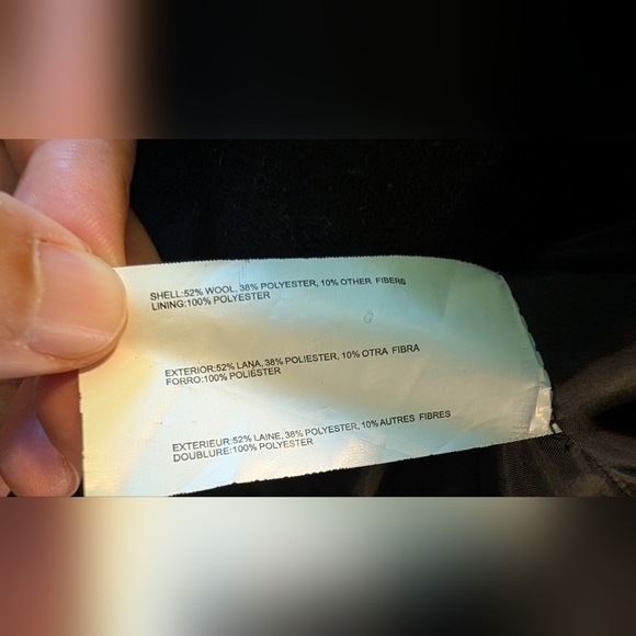 Beautiful Black Nautica Womens Full Zip Wool Blend Peacoat Size XS Super Cute - Picture 12 of 14